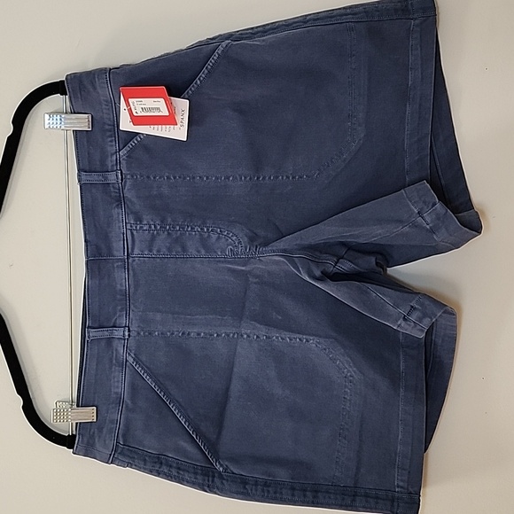 NWT Spanx Shorts Stretch Twill Shorts Hiking Women's Gray Denim Shorts Size XL - Picture 8 of 16
